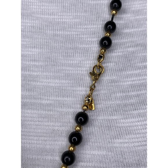 Monet 30” Black Bead Necklace - Picture 3 of 4